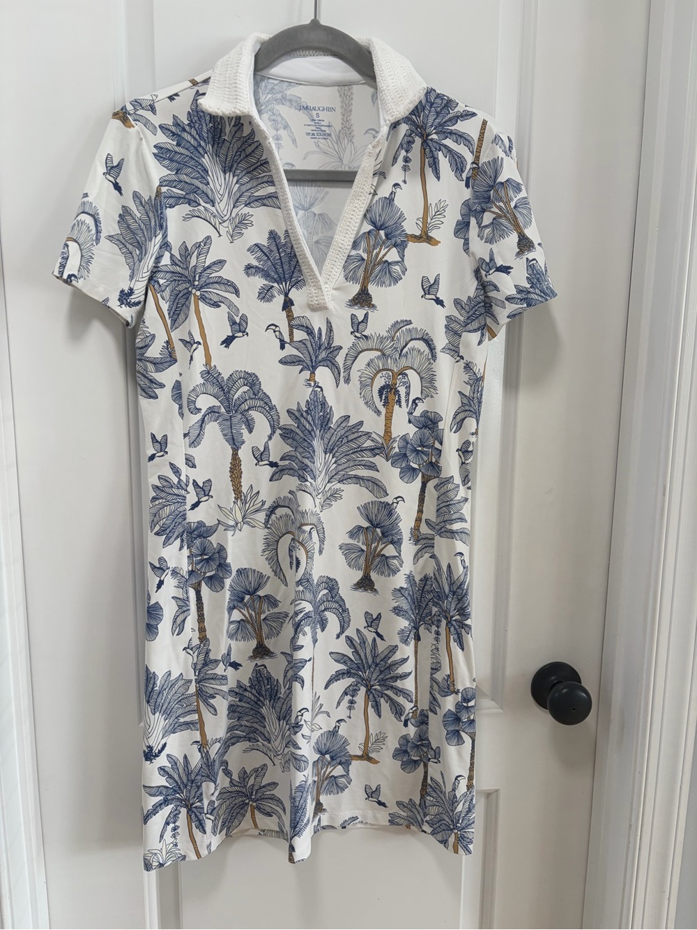 J. McLaughlin Sonnet Dress in Palm Sketch size Small Catalina Cloth Athleisure - Picture 2 of 9